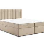 Boxspring met opbergfunctie, 140×200, Beige, showroom model